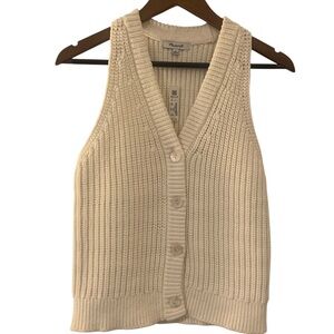 Madewell‎ Sweater Vest Cream NWT